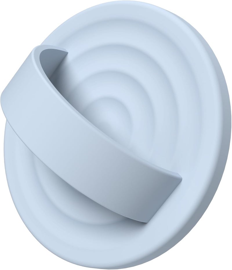 COFFKER Magnetic Phone Grip Ring Holder, Liquid Silicone Magnet Cell Phone Grip Finger Loop, Compatible with Magsafe, Back of Phone for iPhone 17/16/15/14/13/12 Series, Baby Blue - Image 1